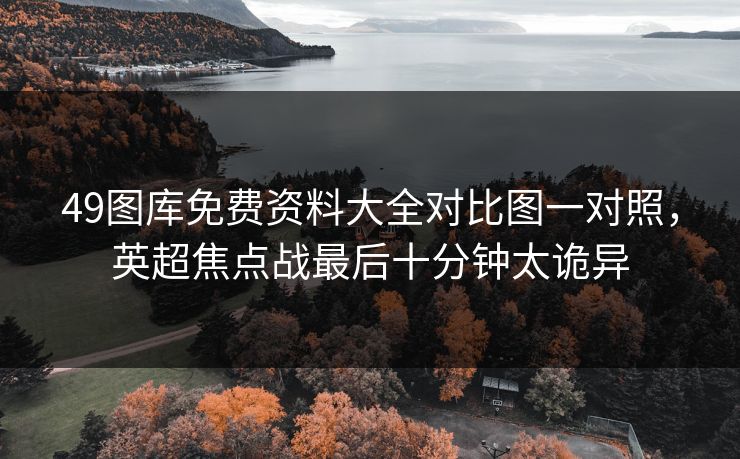 49图库免费资料大全对比图一对照，英超焦点战最后十分钟太诡异